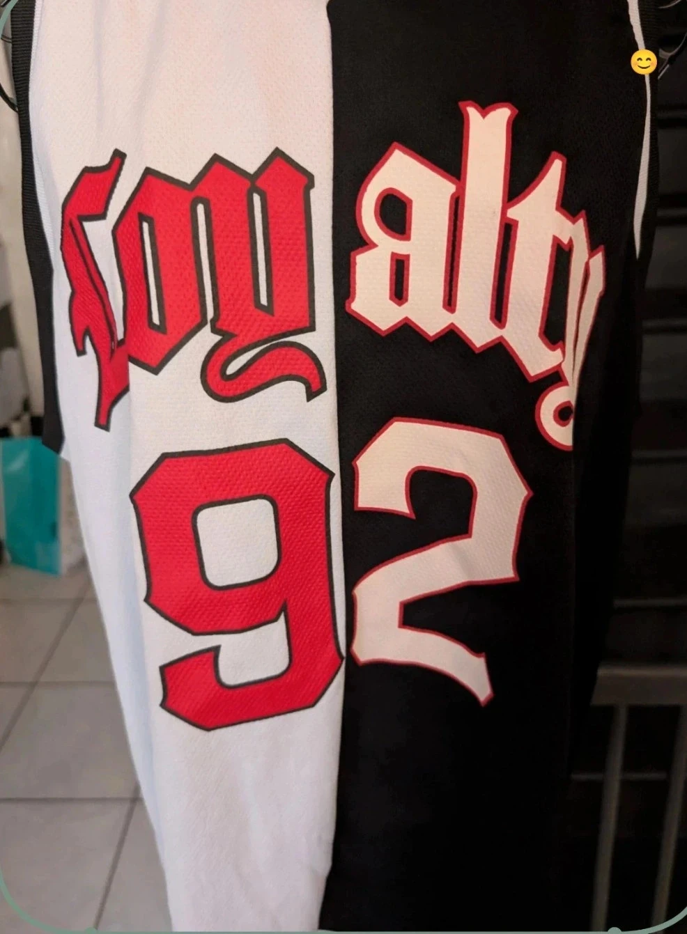 Muy bonito Maillot sin mangas / Tank top baloncesto FSBN Negro y Blanco – photo 2
